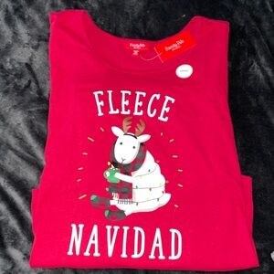 Women’s holiday pj shirt. NWT. Xxl